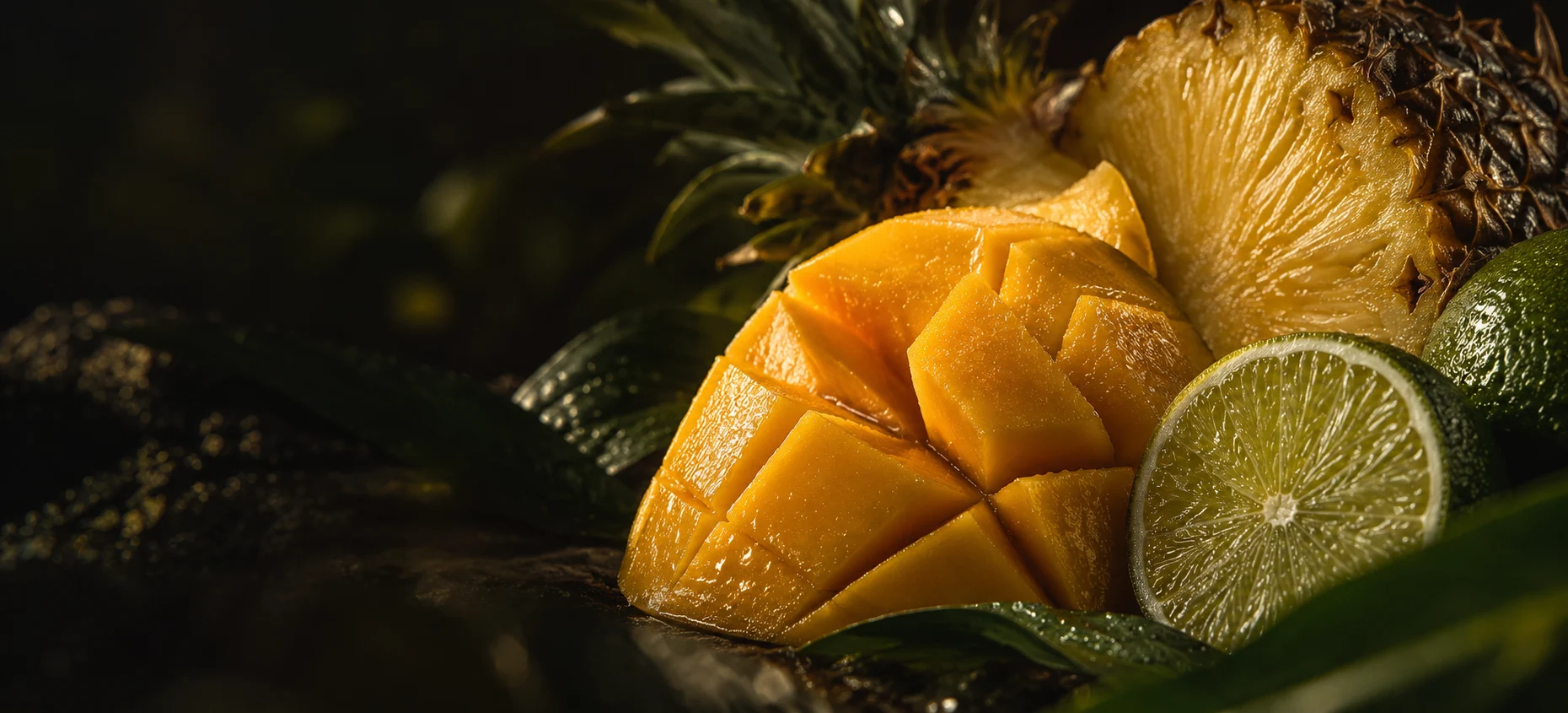 Dužina manga, ananas a limetka